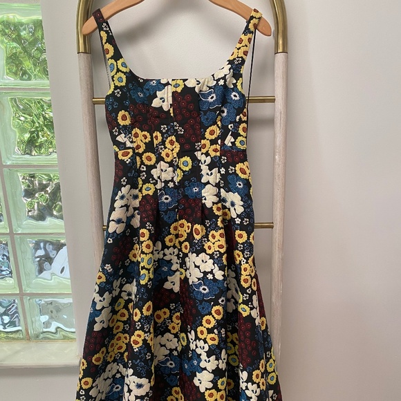 Maeve by Anthropologie Marigold Midi Party Wedding Multicolor Dress Size 0 - Picture 5 of 14